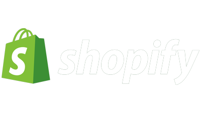 Shopify Logo white medium