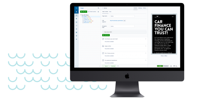 Trust Motors Website Landing Page